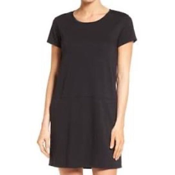 CASLON XS BLK 100% linen dress - Picture 1 of 9